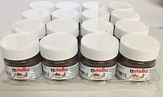 Pack Of 32 Nutella Mini Glass Jar Chocolate Hazelnut Spread 25g 32 Feta Mediterranean