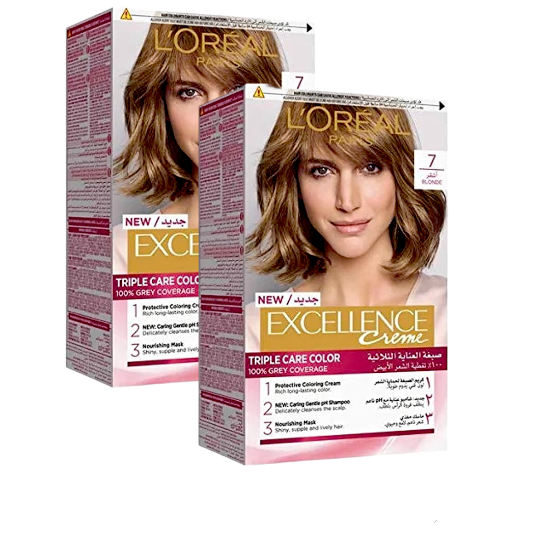 Bundle Of 2 Loreal Paris Excellence Creme 7 Blonde FETA Mediterranean   Ginee 20230706174439629 7590466365 